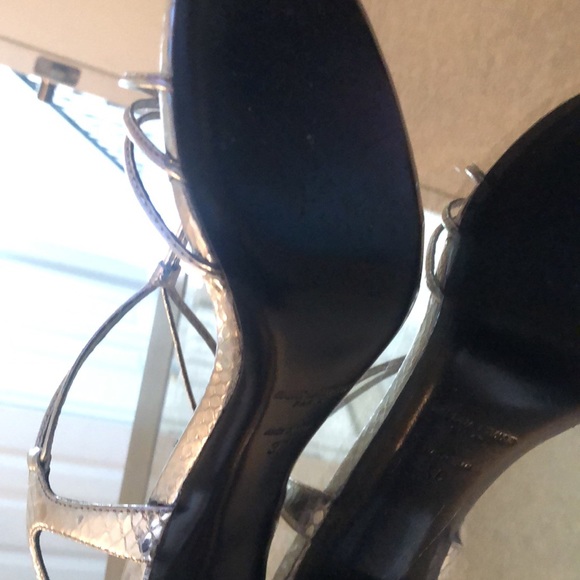 YSL gorgeous silver summer sandals Saint Laurent. Worn 2x - Picture 8 of 17
